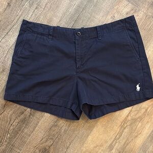 Ralph Lauren Sport Women’s Size 10 Navy Chino Shorts Classic‎